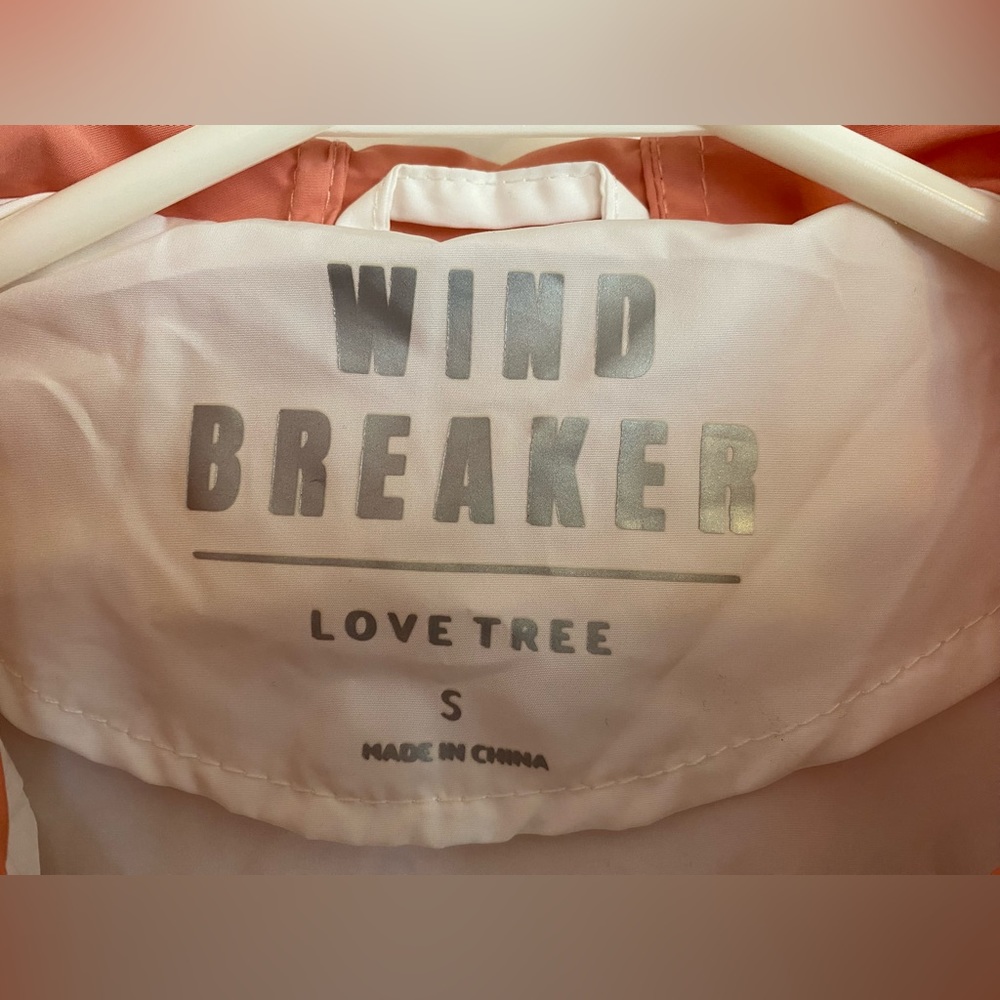 Love Tree Women’s Pink Colorblock Windbreaker Size S Like New - Picture 8 of 9